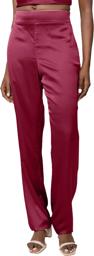 Ruby Satin Pants | Made To Order - Image 12