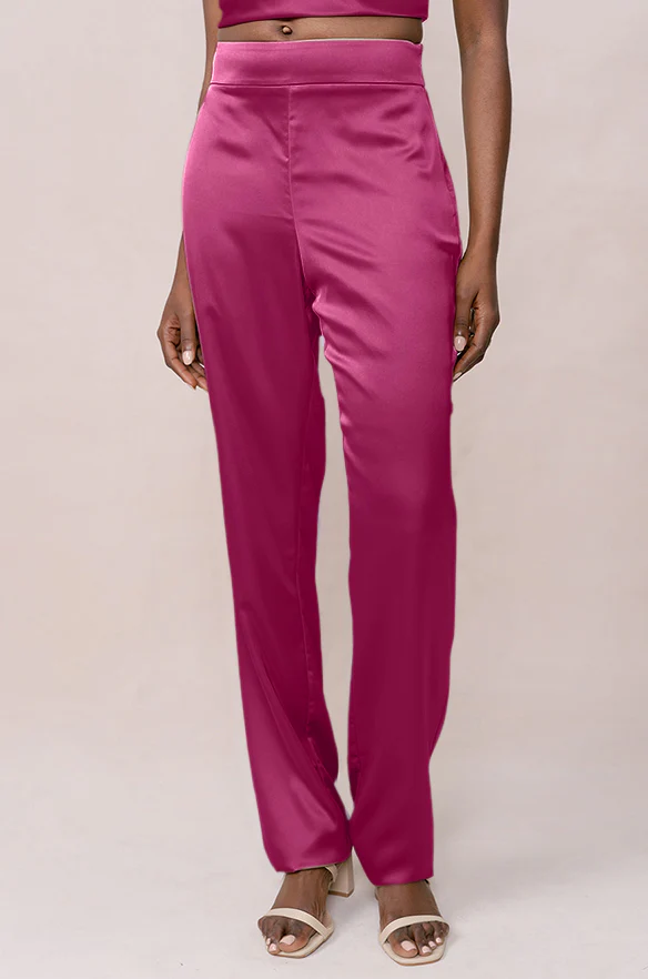 Ruby Satin Pants | Made To Order - Image 73