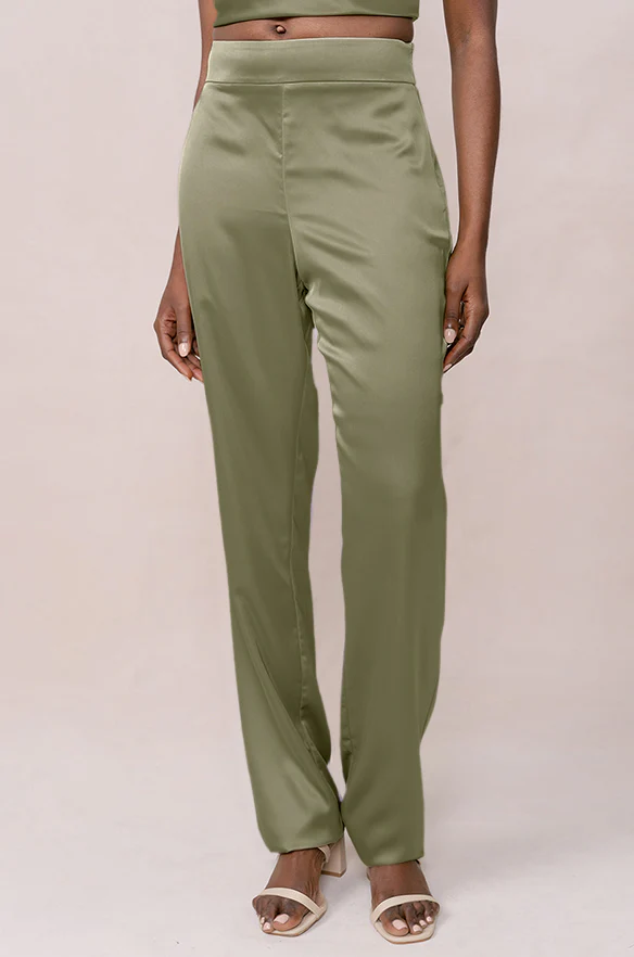 Ruby Satin Pants | Made To Order - Image 85