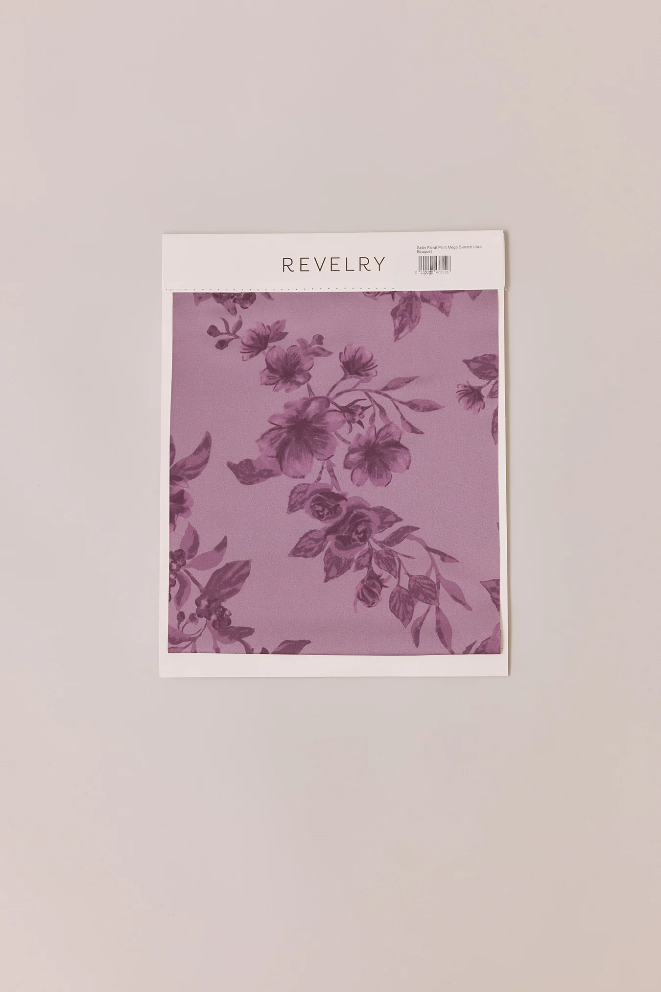 Satin Floral Print Mega Swatch | Ready To Ship | Lilac Bouquet