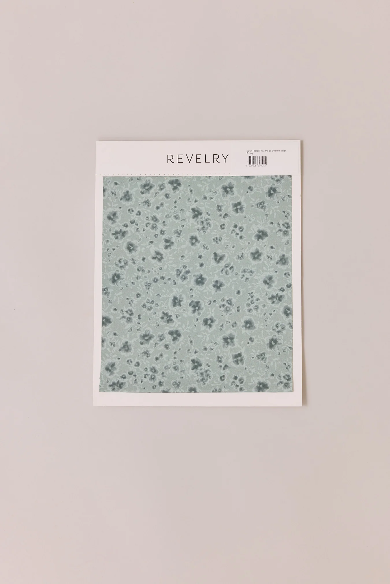 Satin Floral Print Mega Swatch | Ready To Ship | Sage Posey