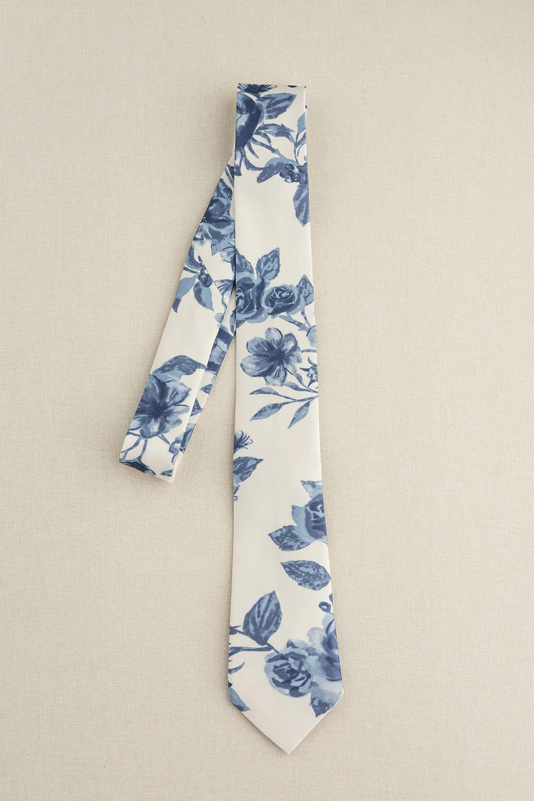 Satin Floral Print Tie | Made To Order - Image 4
