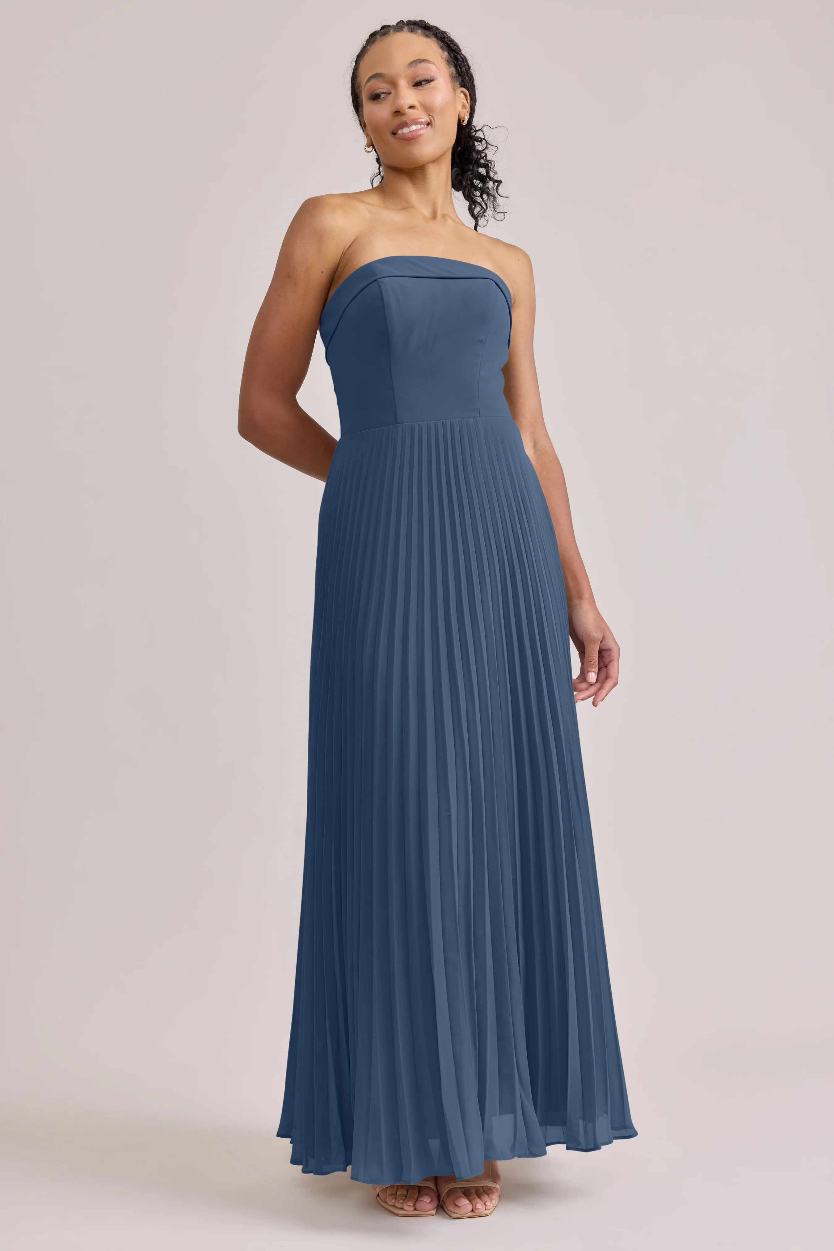 Saylor Chiffon Pleated Dress | Made To Order - Image 54