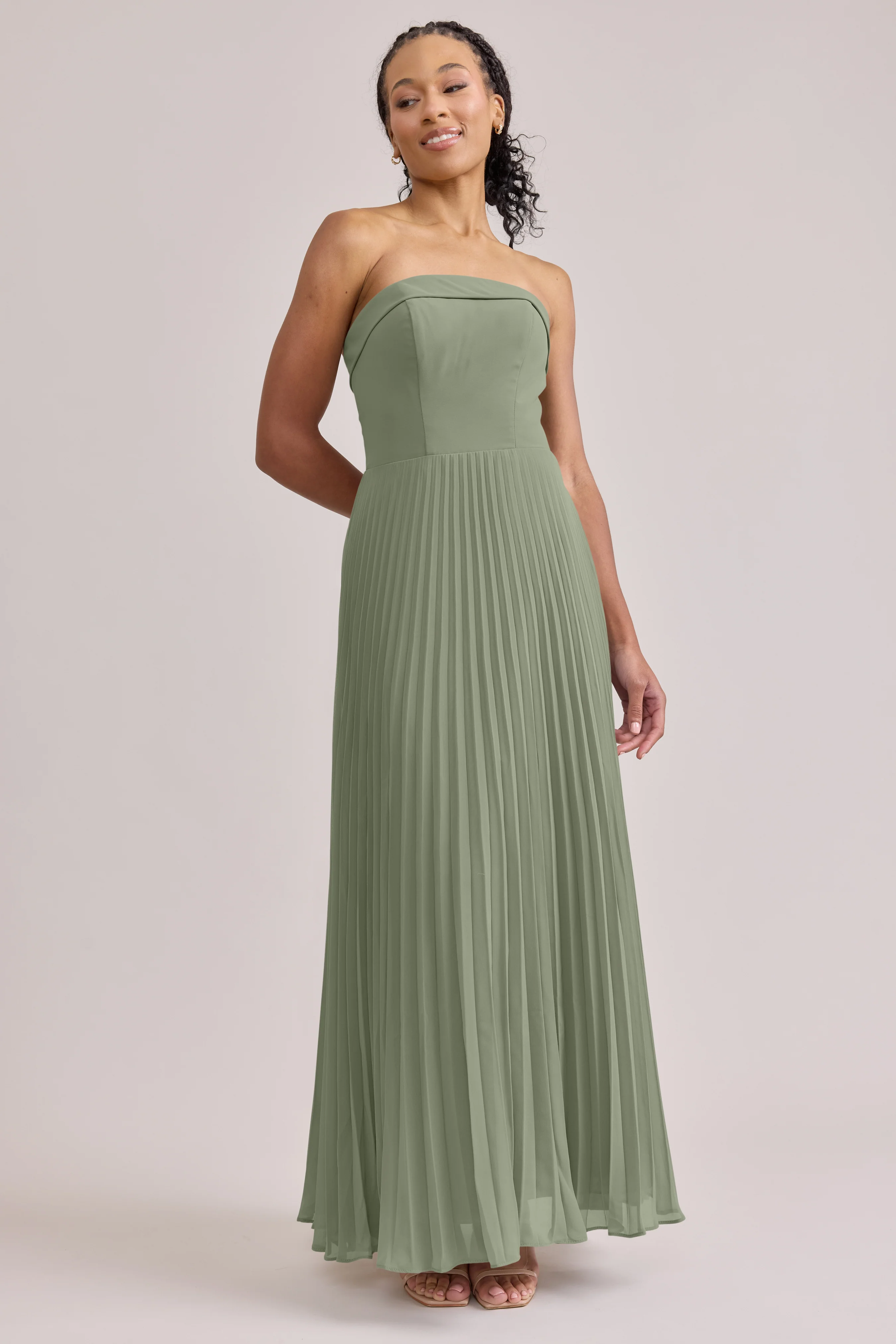 Saylor Chiffon Pleated Dress | Made To Order - Image 68