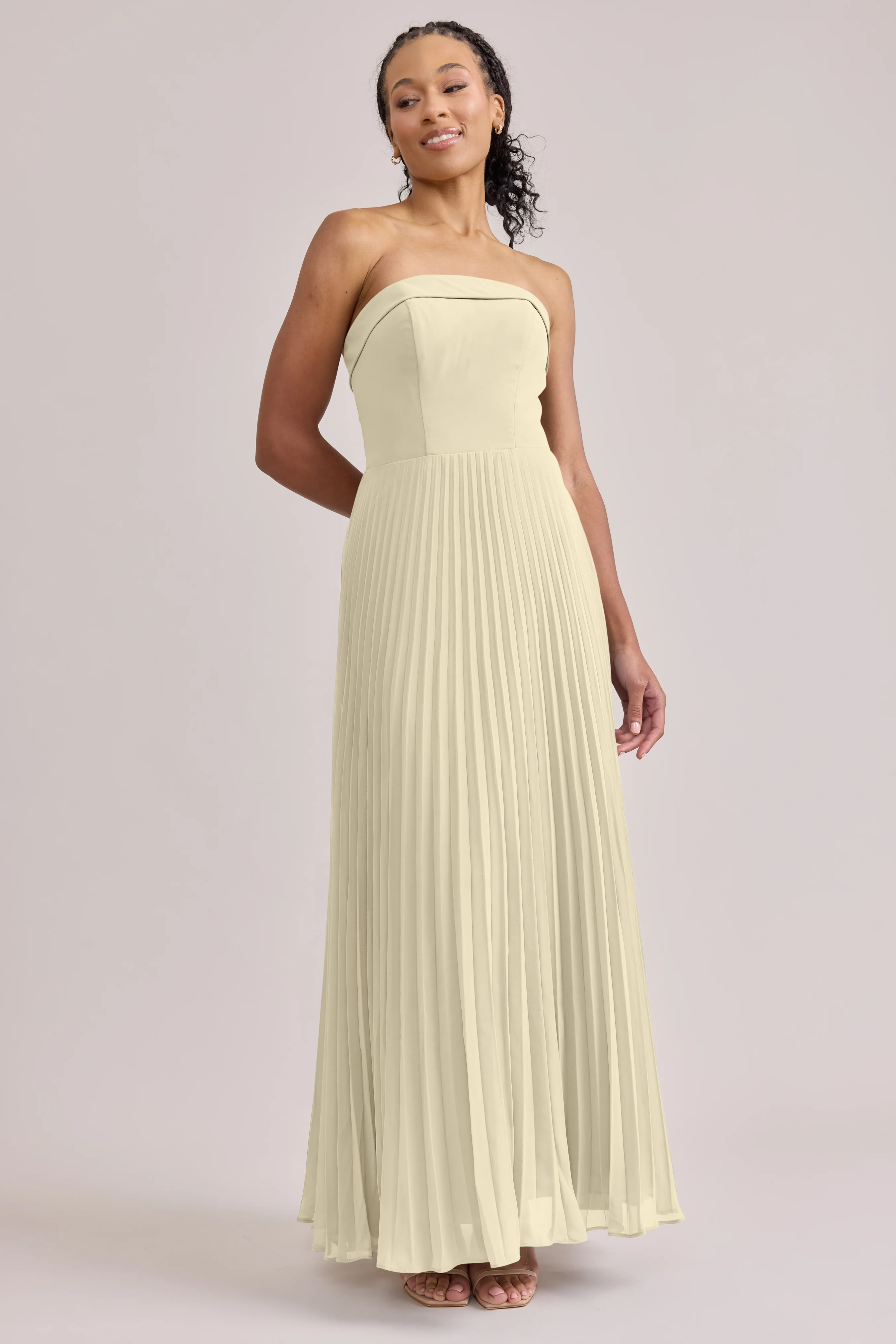 Saylor Chiffon Pleated Dress | Made To Order - Image 70