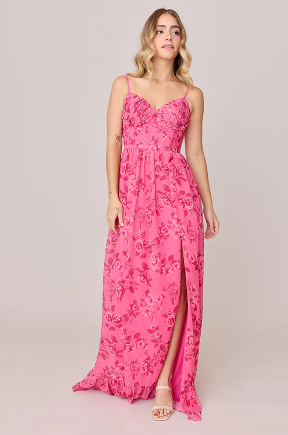 Shylah Chiffon Floral Print Dress | Made To Order - Image 16