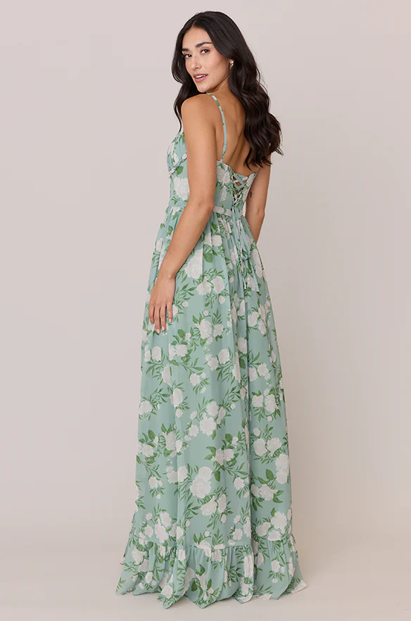 Shylah Chiffon Floral Print Dress | Made To Order - Image 24