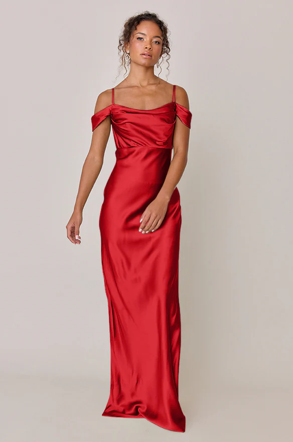 Sienna Satin Dress | Made To Order - Image 179