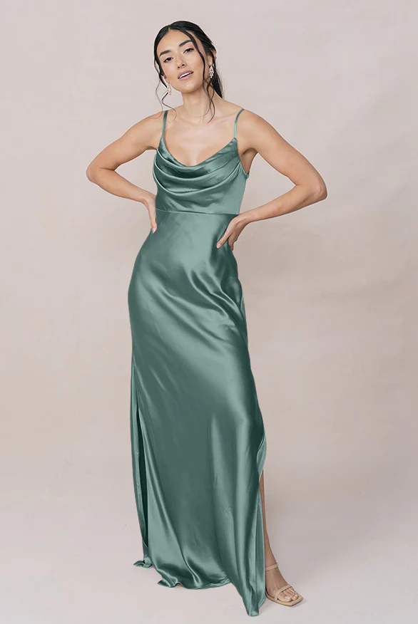 Skye Satin Dress | Made To Order - Image 148