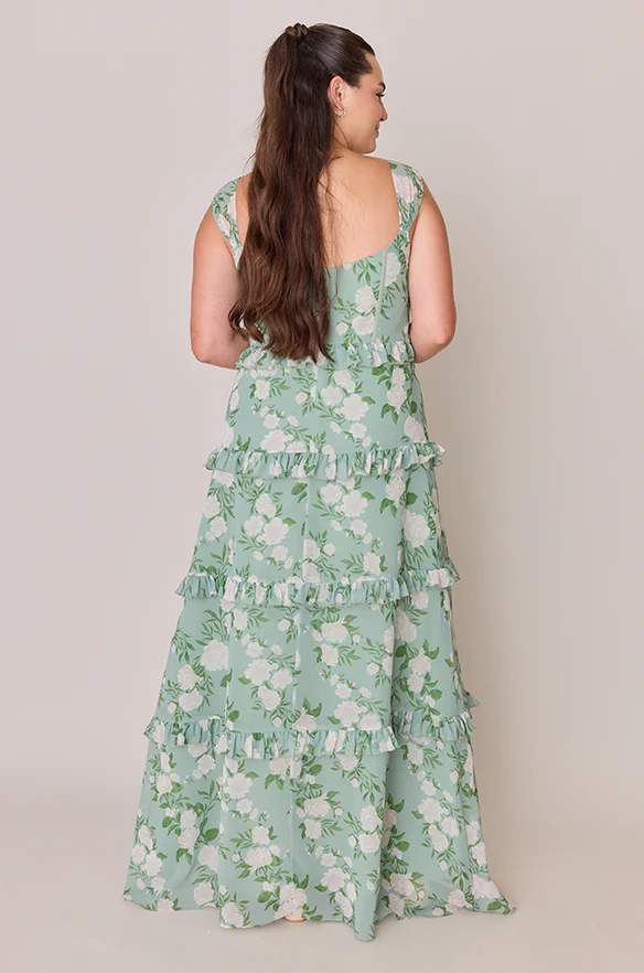 Sloane Chiffon Floral Print Dress | Made To Order - Image 18