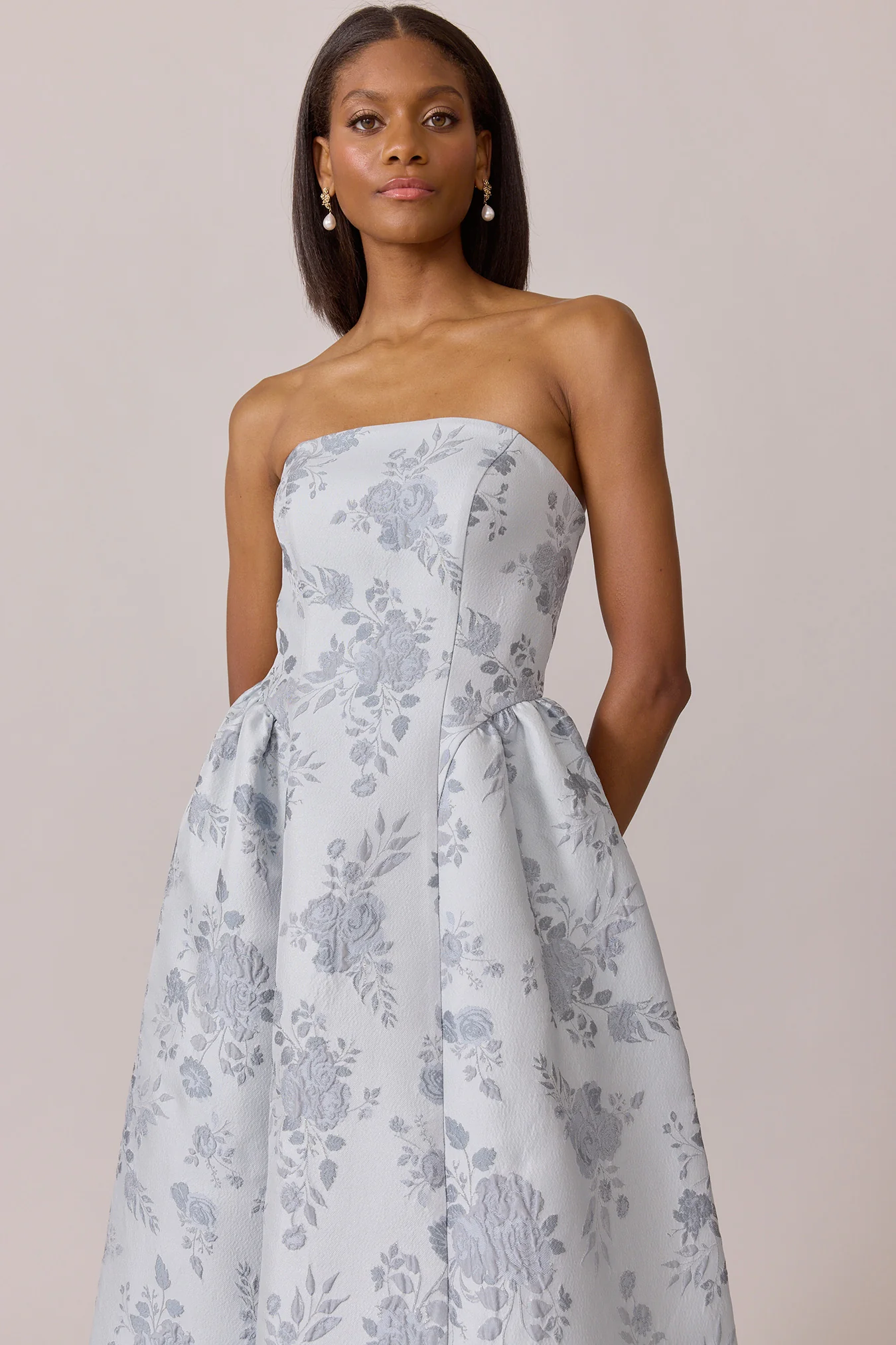 Sofia Jacquard Dress | Made To Order - Image 22