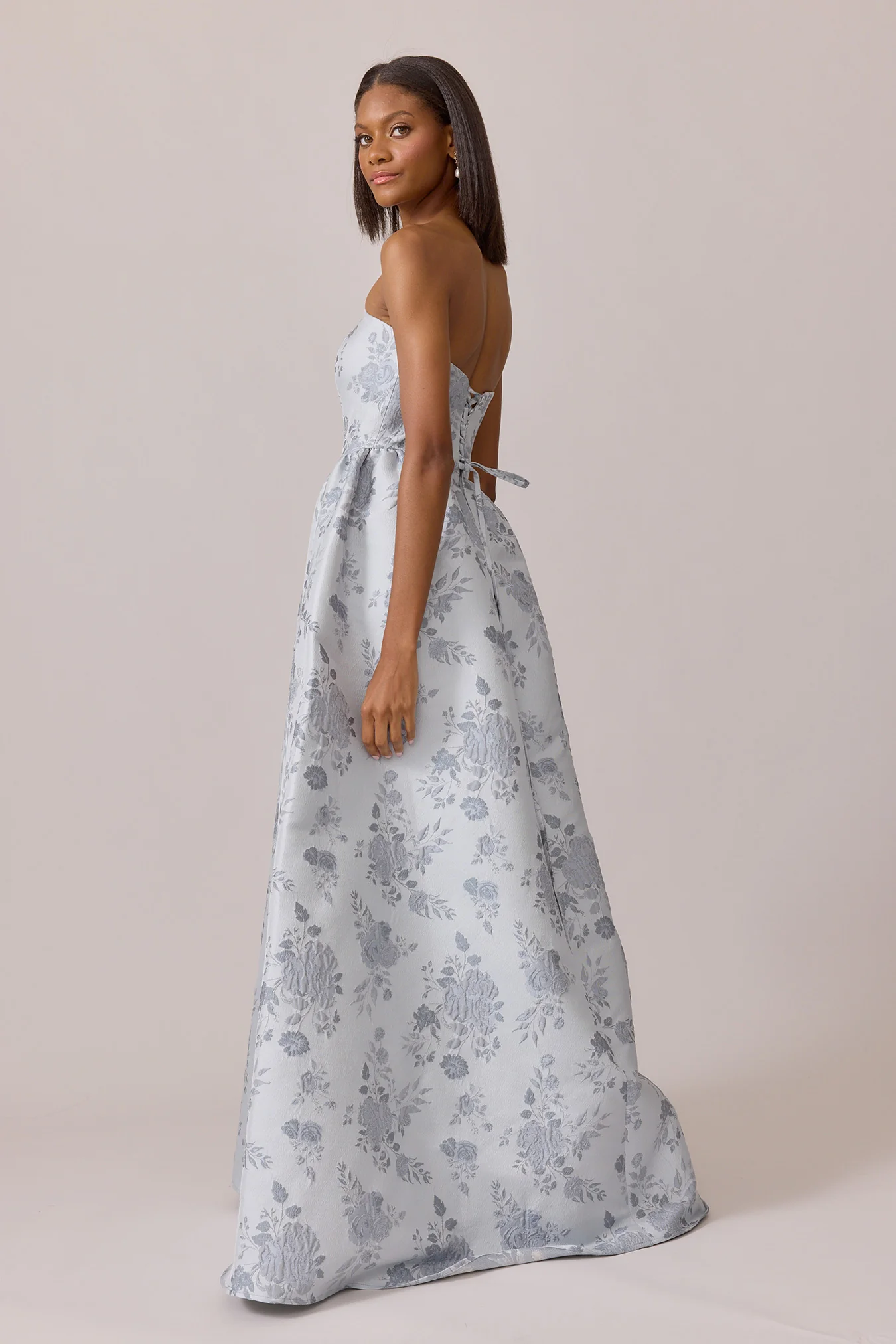 Sofia Jacquard Dress | Made To Order - Image 23