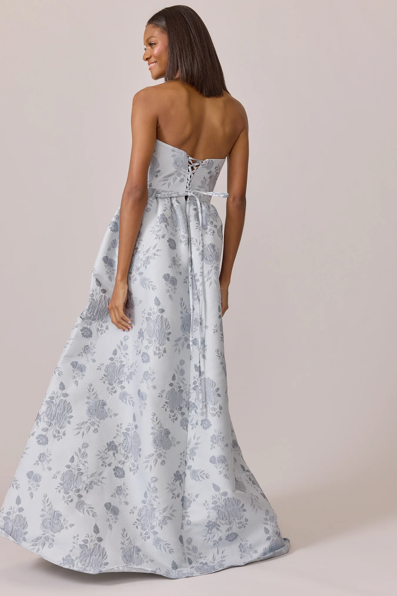 Sofia Jacquard Dress | Made To Order - Image 25