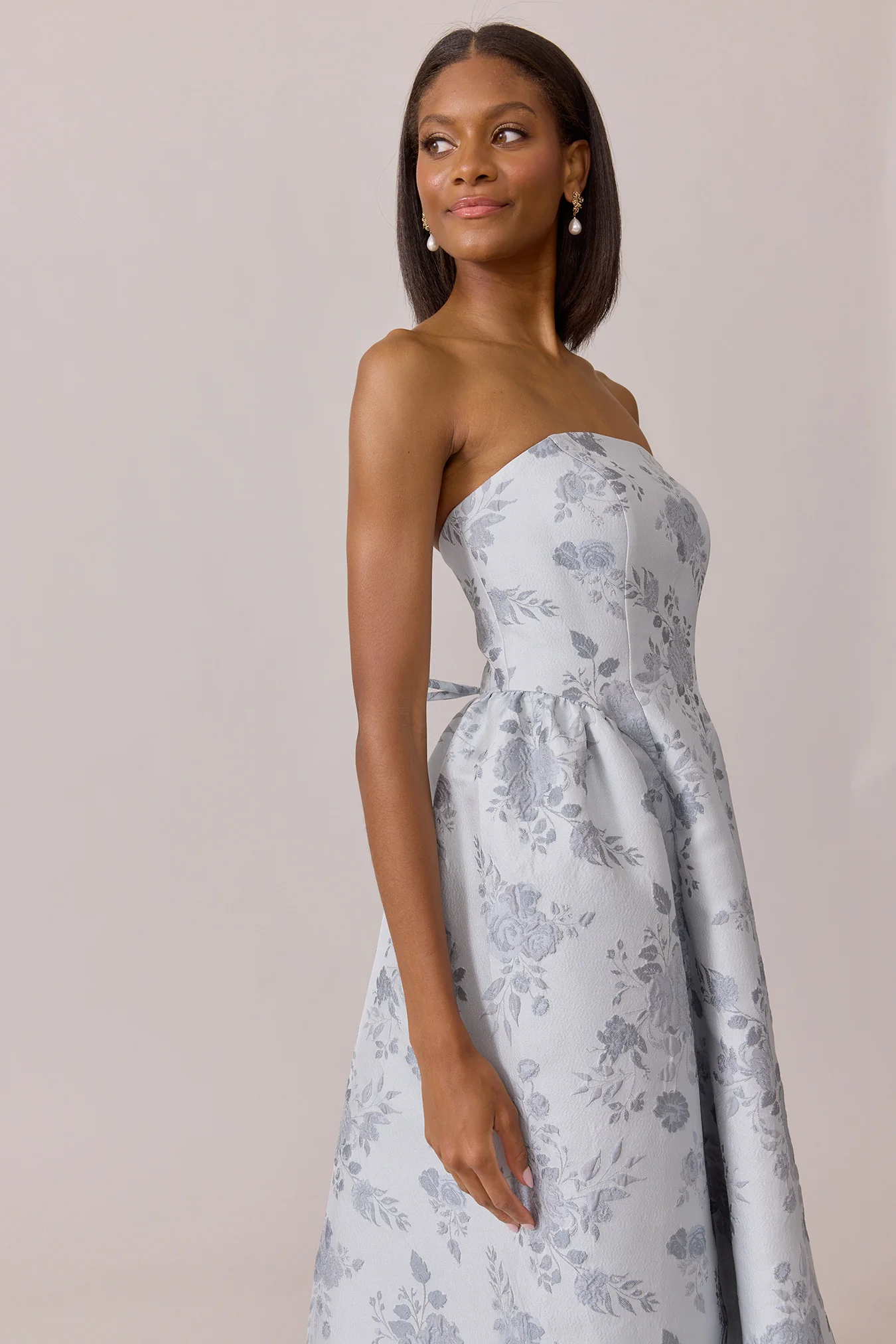 Sofia Jacquard Dress | Made To Order - Image 26