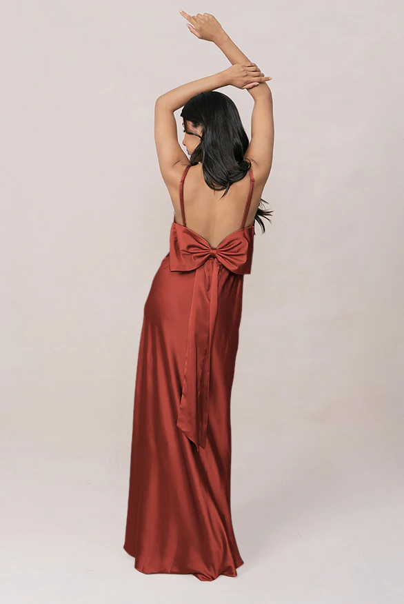 Steph Satin Dress | Made To Order - Image 100
