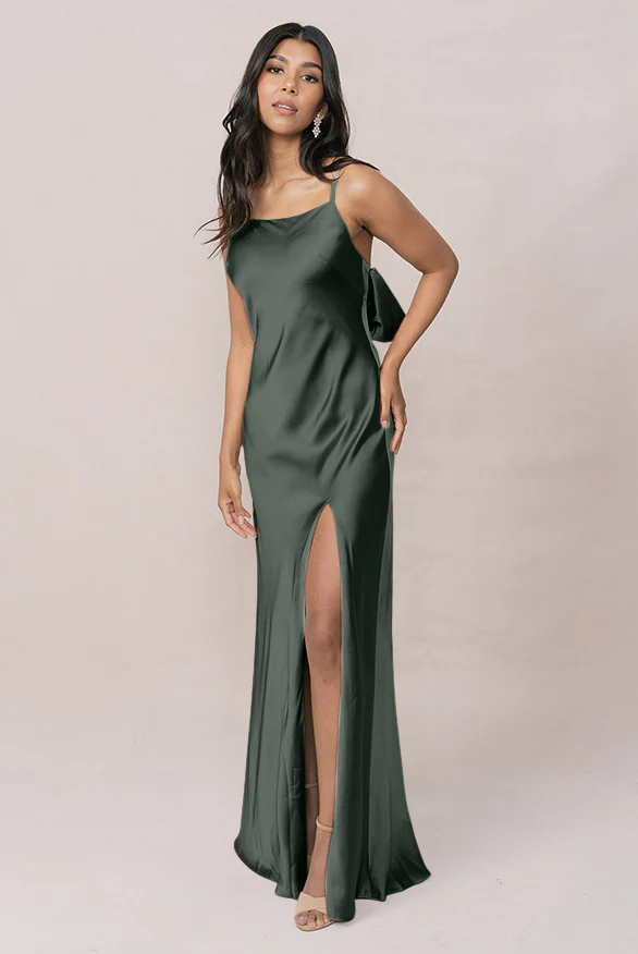 Steph Satin Dress | Made To Order - Image 25