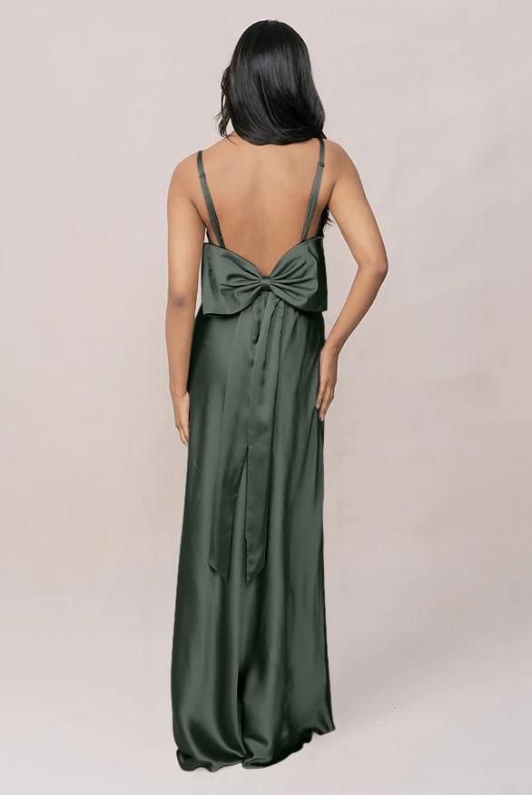 Steph Satin Dress | Made To Order - Image 26