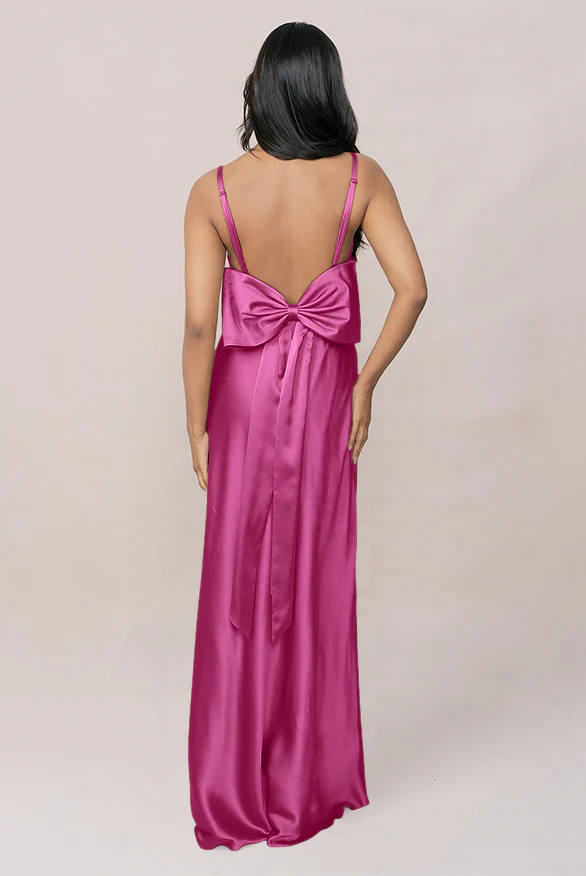 Steph Satin Dress | Made To Order - Image 40