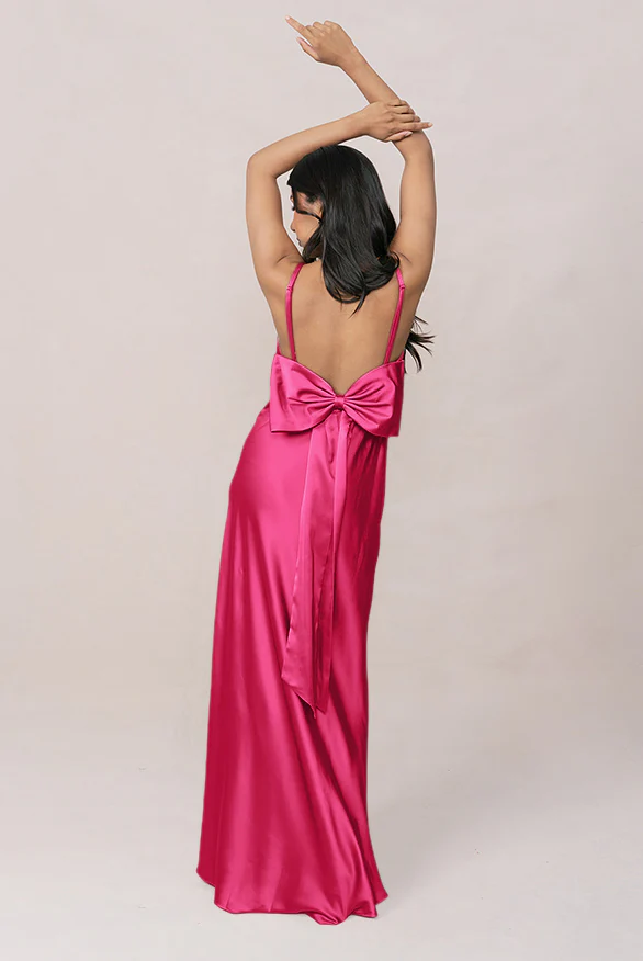 Steph Satin Dress | Made To Order - Image 48