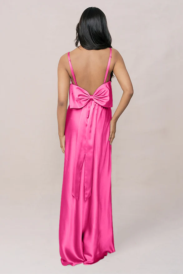 Steph Satin Dress | Made To Order - Image 60