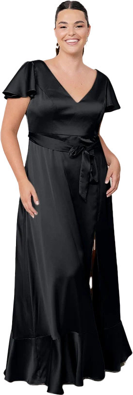 Thalia Satin Dress | Made To Order - Image 112