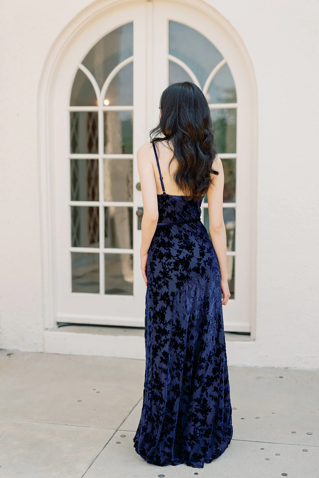 Tilley Floral Burnout Velvet Dress | Made To Order - Image 22