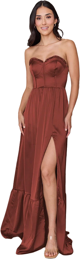 Valentina Satin Dress | Made To Order - Image 201