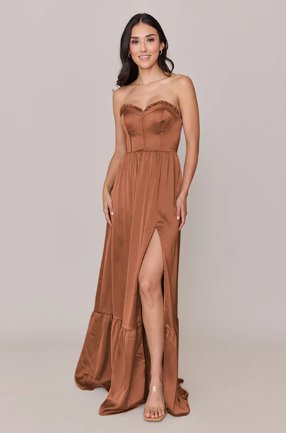 Valentina Satin Dress | Made To Order - Image 33