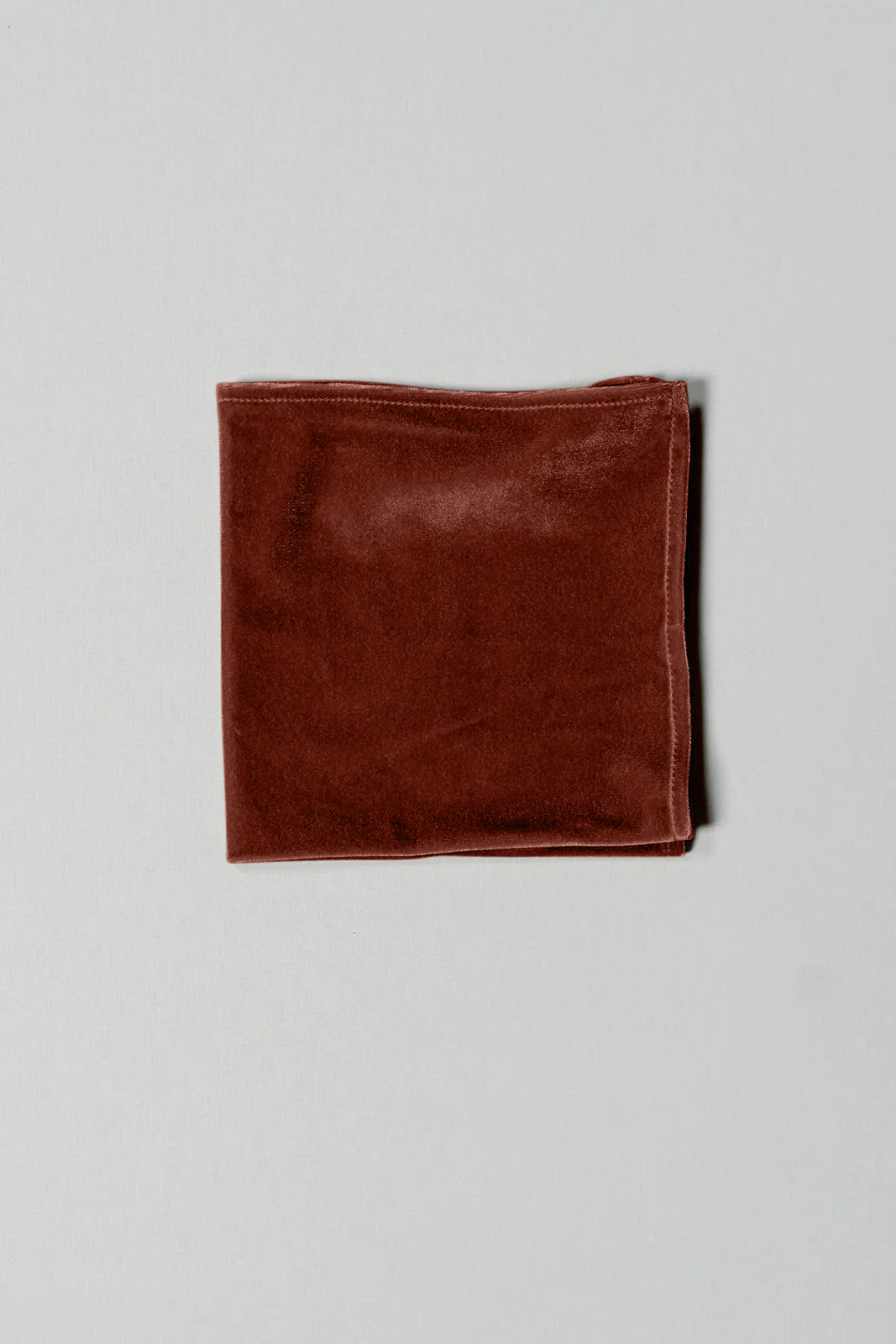 Velvet Pocket Square | Ready To Ship | Terracotta
