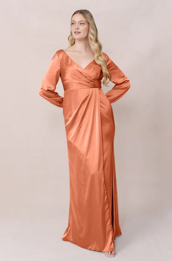 Vera Satin Dress | Made To Order - Image 100
