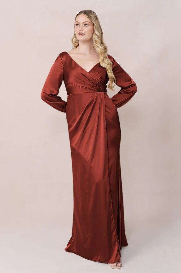 Vera Satin Dress | Made To Order - Image 102