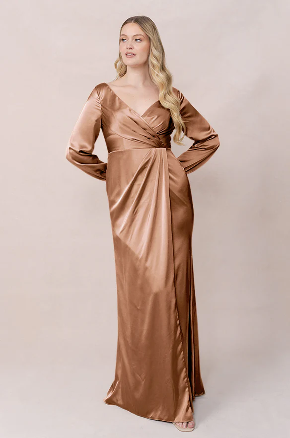 Vera Satin Dress | Made To Order - Image 103
