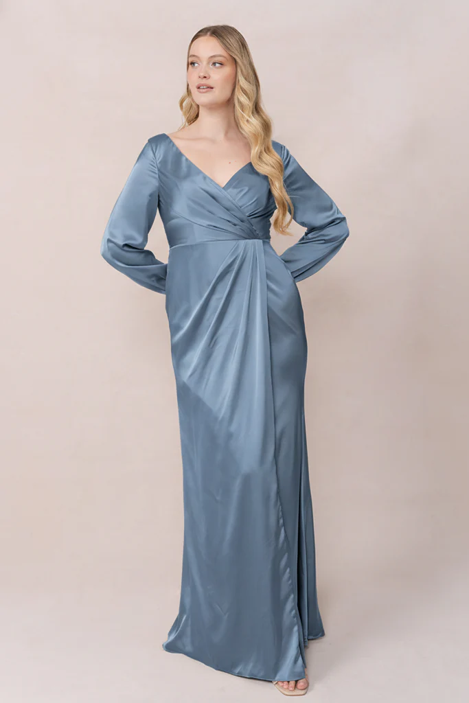 Vera Satin Dress | Made To Order - Image 116