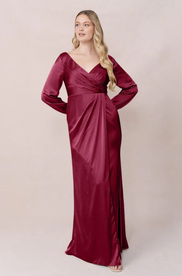 Vera Satin Dress | Made To Order - Image 60