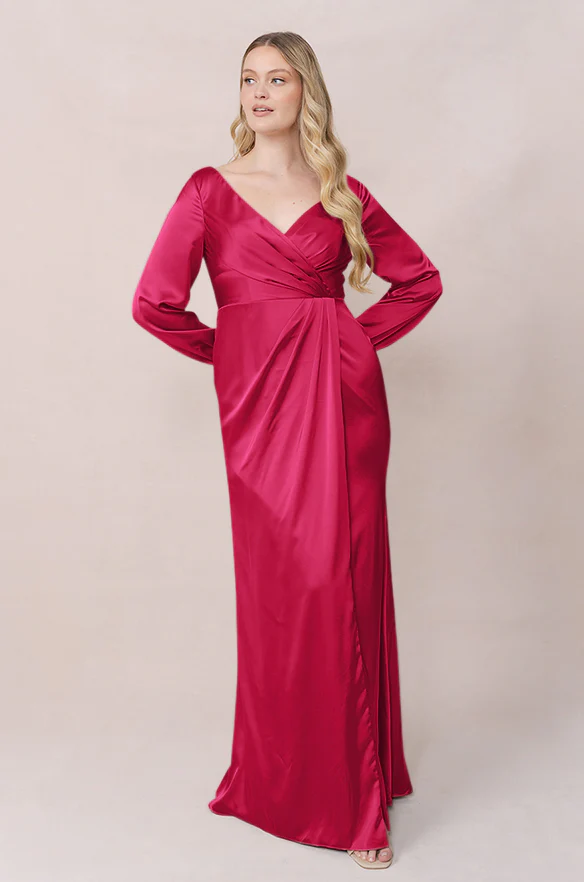 Vera Satin Dress | Made To Order - Image 78