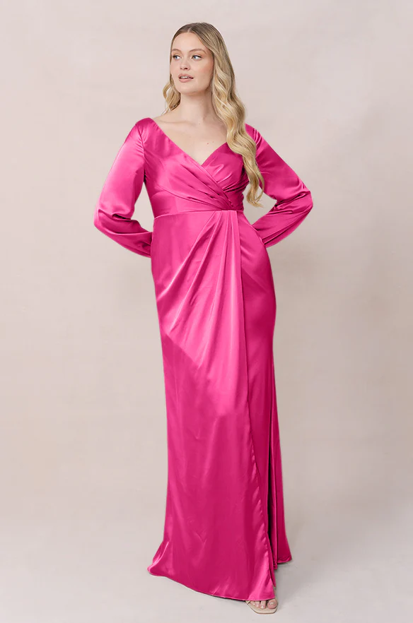 Vera Satin Dress | Made To Order - Image 84