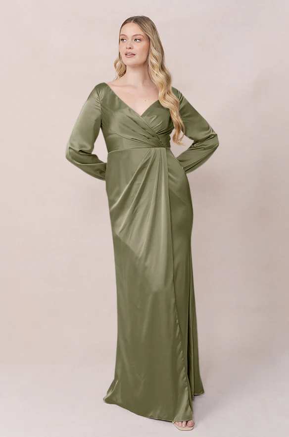 Vera Satin Dress | Made To Order - Image 86