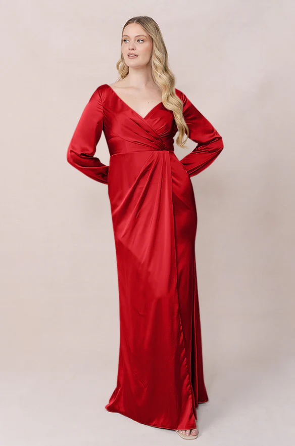 Vera Satin Dress | Made To Order - Image 90
