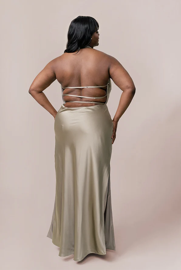 Veronica Satin Dress | Made To Order - Image 12