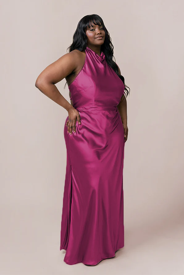 Veronica Satin Dress | Made To Order - Image 42