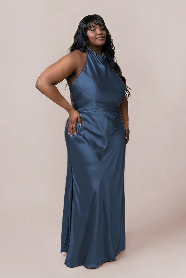 Veronica Satin Dress | Made To Order - Image 50