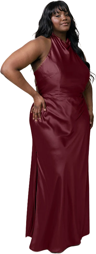 Veronica Satin Dress | Made To Order - Image 72