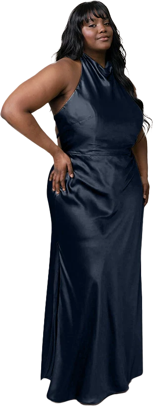 Veronica Satin Dress | Made To Order - Image 92