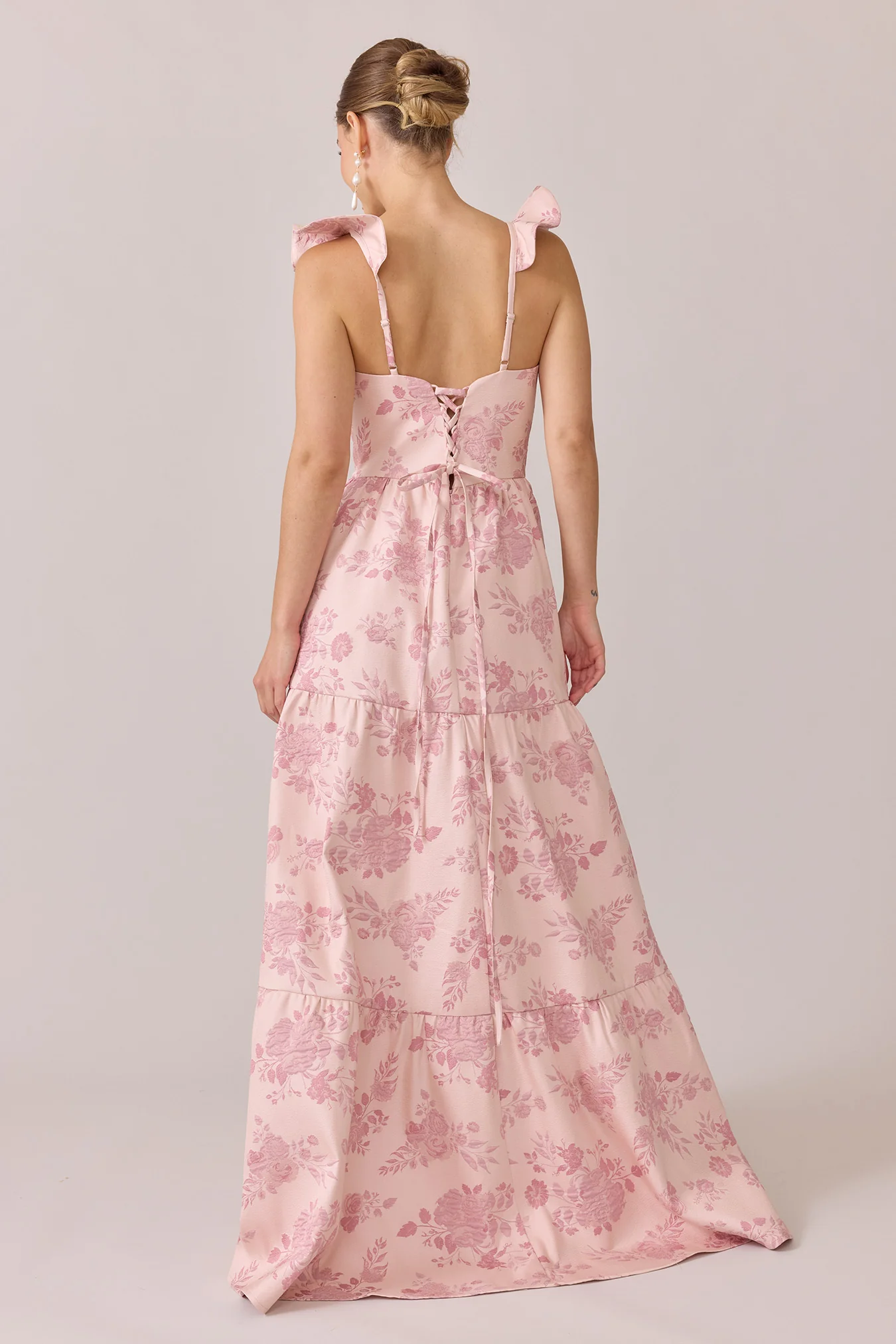 Violet Jacquard Dress | Made To Order - Image 14