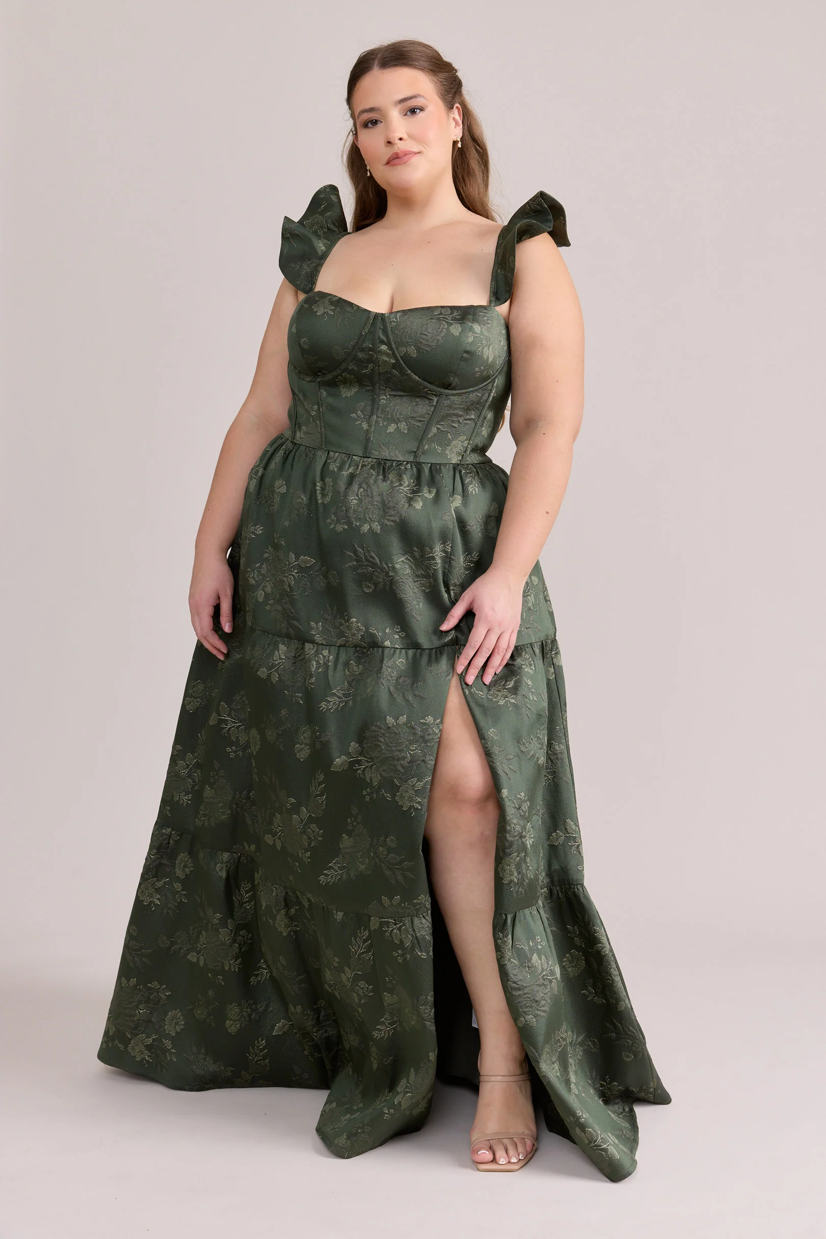Violet Jacquard Dress | Made To Order - Image 40