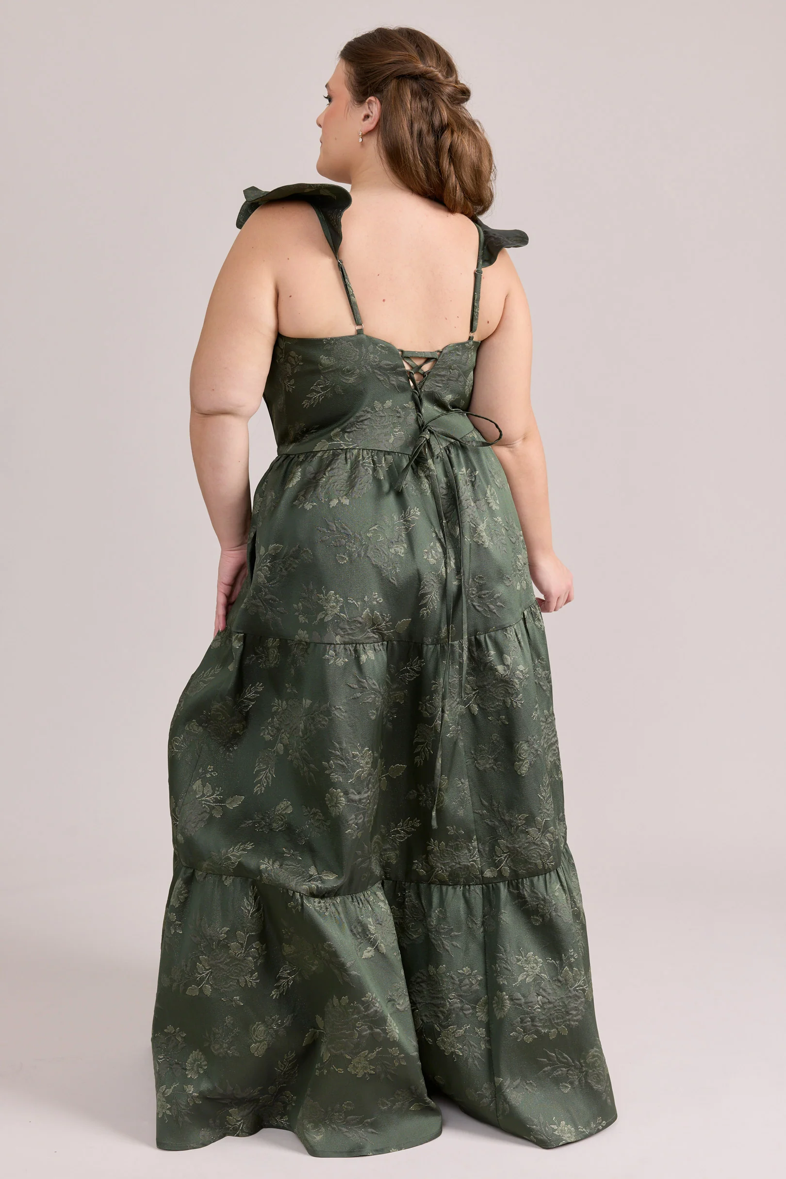 Violet Jacquard Dress | Made To Order - Image 41