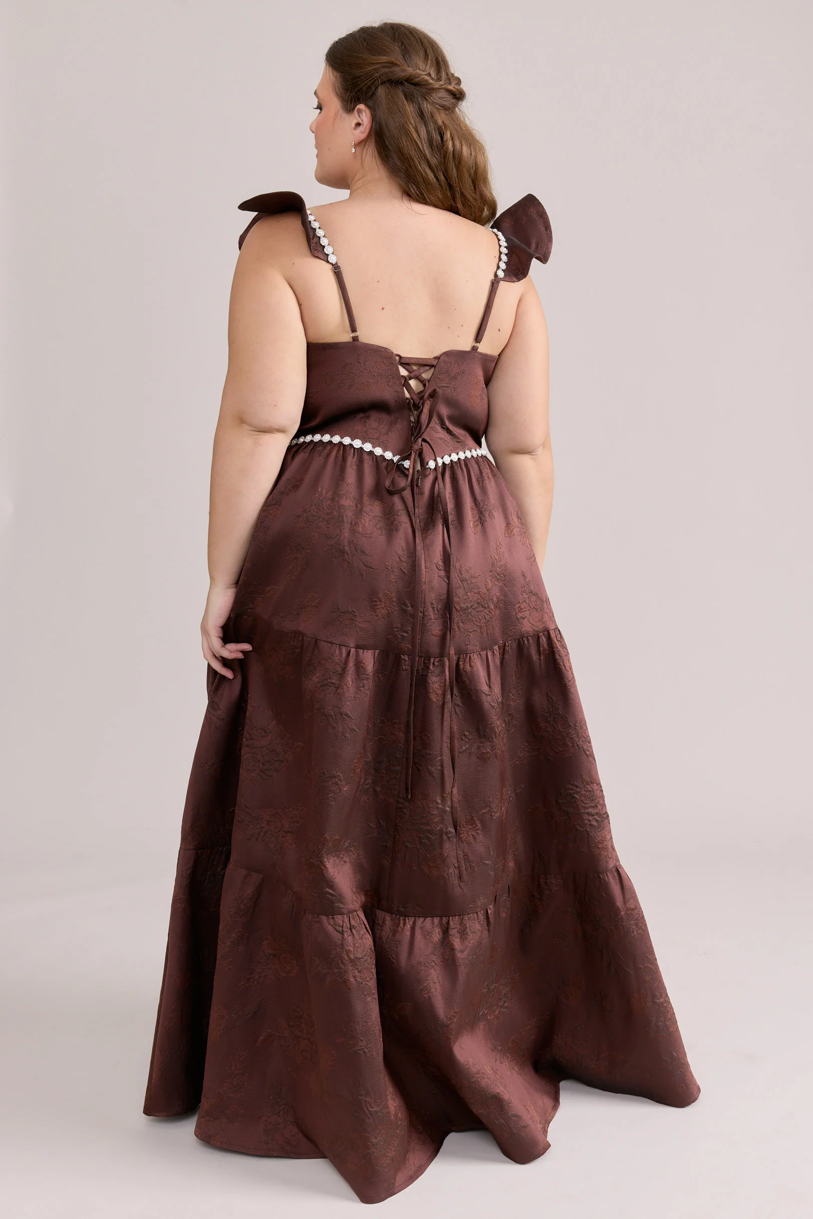 Violet Luxe Jacquard Dress | Made To Order - Image 41