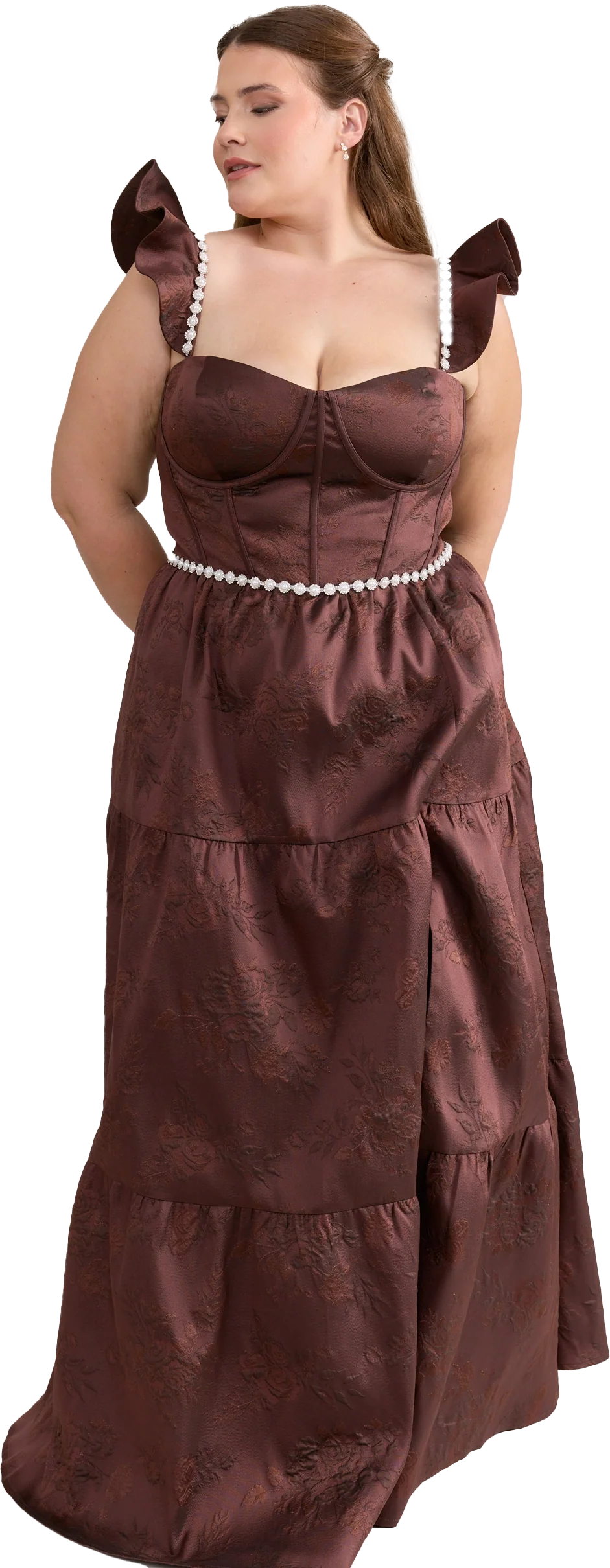 Violet Luxe Jacquard Dress | Made To Order - Image 44