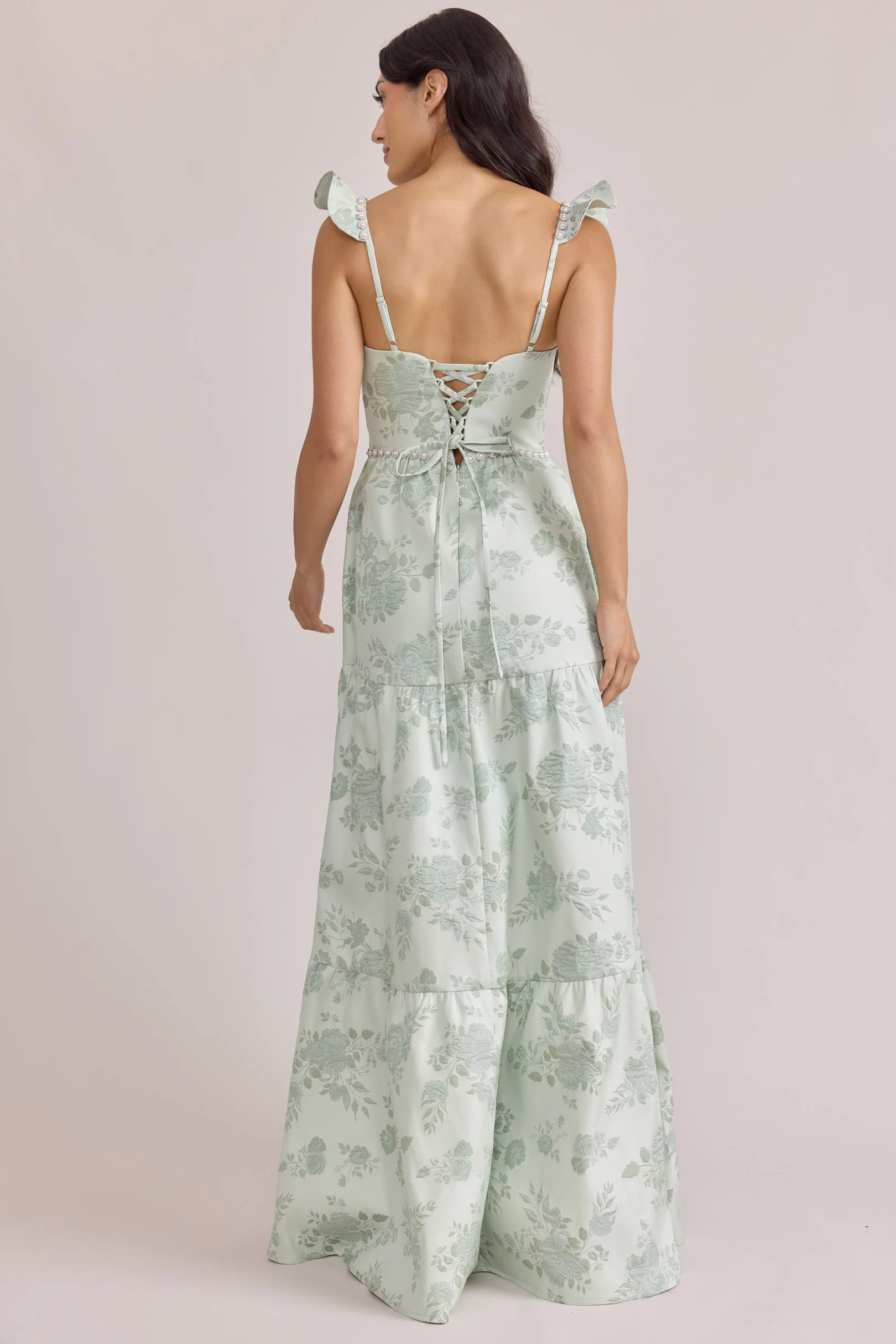 Violet Luxe Jacquard Dress | Made To Order - Image 6