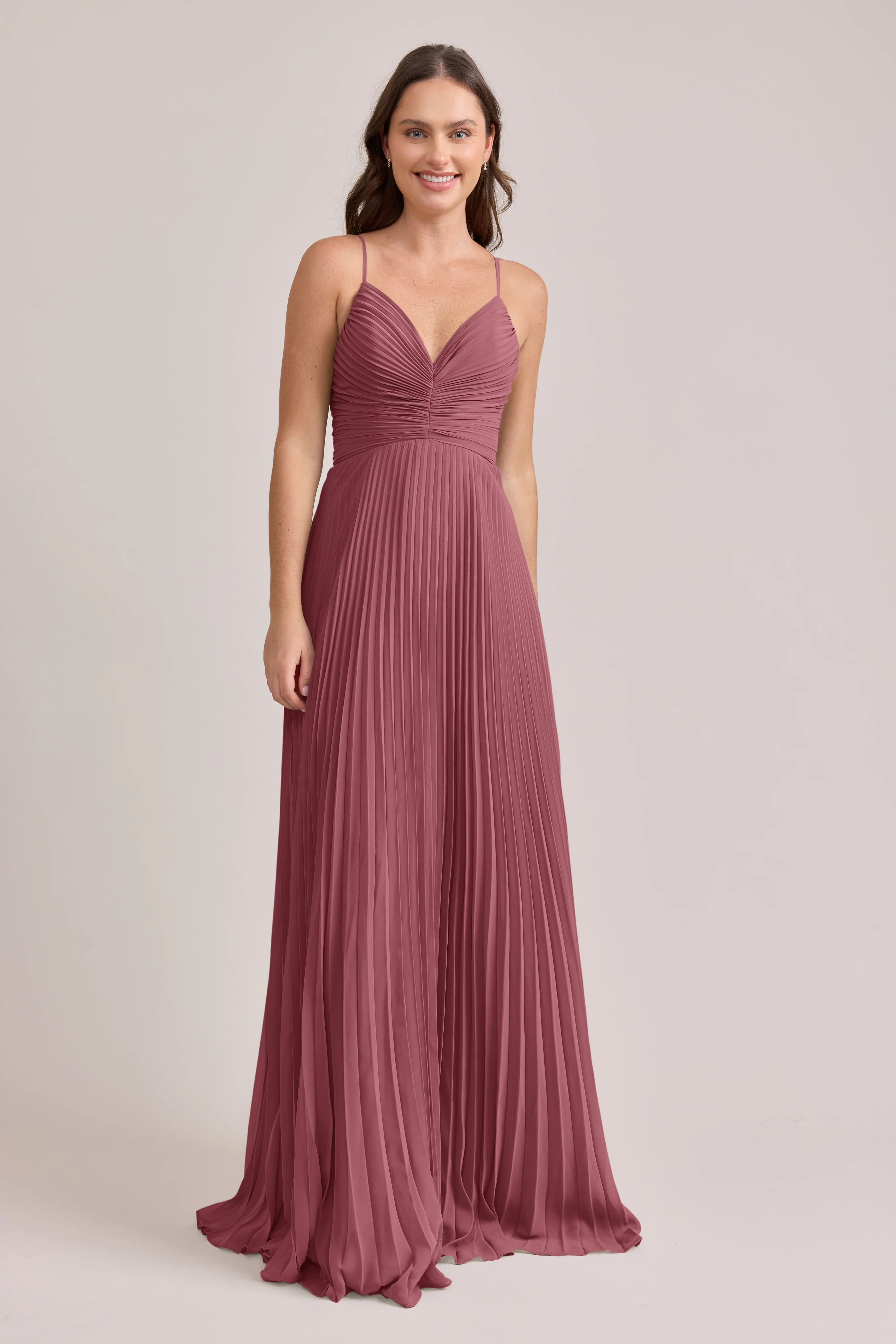 Vivian Chiffon Pleated Dress | Made To Order - Image 109